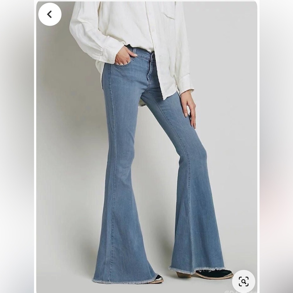 Free People Denim Super Flare Jeans 25